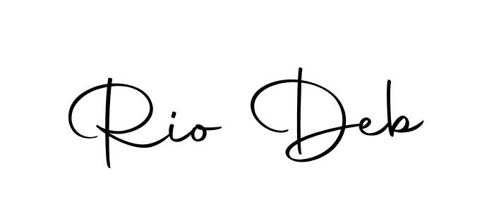 Create a beautiful signature design for name Rio Deb. With this signature (Autography-DOLnW) fonts, you can make a handwritten signature for free. Rio Deb signature style 10 images and pictures png