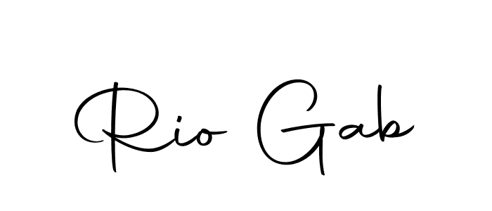 Create a beautiful signature design for name Rio Gab. With this signature (Autography-DOLnW) fonts, you can make a handwritten signature for free. Rio Gab signature style 10 images and pictures png