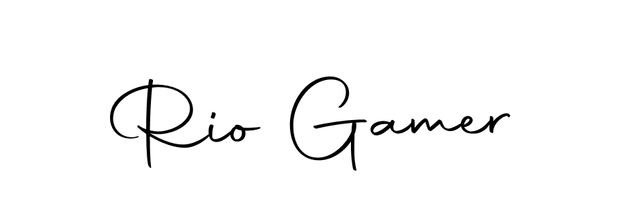 Use a signature maker to create a handwritten signature online. With this signature software, you can design (Autography-DOLnW) your own signature for name Rio Gamer. Rio Gamer signature style 10 images and pictures png