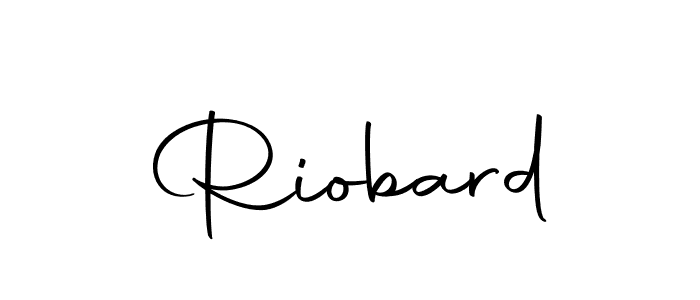 Use a signature maker to create a handwritten signature online. With this signature software, you can design (Autography-DOLnW) your own signature for name Riobard. Riobard signature style 10 images and pictures png