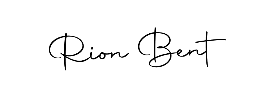 Design your own signature with our free online signature maker. With this signature software, you can create a handwritten (Autography-DOLnW) signature for name Rion Bent. Rion Bent signature style 10 images and pictures png