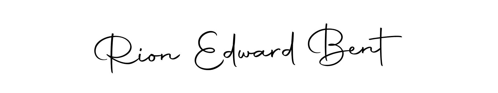 if you are searching for the best signature style for your name Rion Edward Bent. so please give up your signature search. here we have designed multiple signature styles  using Autography-DOLnW. Rion Edward Bent signature style 10 images and pictures png