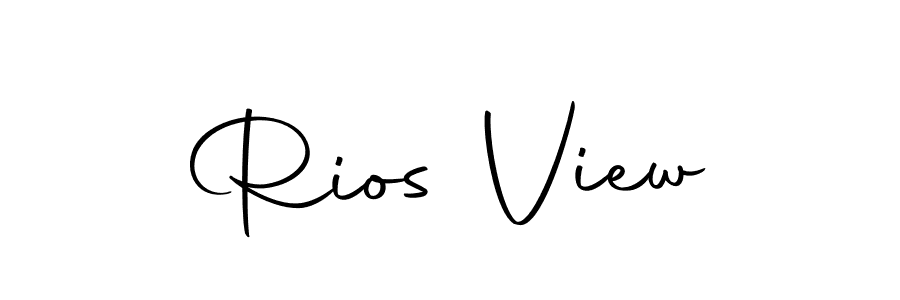 How to make Rios View name signature. Use Autography-DOLnW style for creating short signs online. This is the latest handwritten sign. Rios View signature style 10 images and pictures png