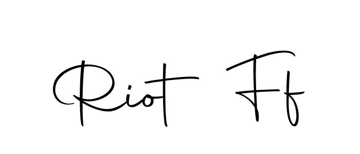 Design your own signature with our free online signature maker. With this signature software, you can create a handwritten (Autography-DOLnW) signature for name Riot Ff. Riot Ff signature style 10 images and pictures png