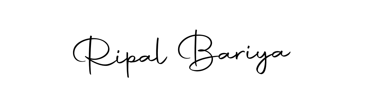 Create a beautiful signature design for name Ripal Bariya. With this signature (Autography-DOLnW) fonts, you can make a handwritten signature for free. Ripal Bariya signature style 10 images and pictures png