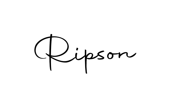 Make a beautiful signature design for name Ripson. With this signature (Autography-DOLnW) style, you can create a handwritten signature for free. Ripson signature style 10 images and pictures png