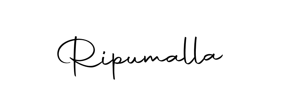Design your own signature with our free online signature maker. With this signature software, you can create a handwritten (Autography-DOLnW) signature for name Ripumalla. Ripumalla signature style 10 images and pictures png