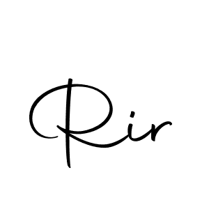 You should practise on your own different ways (Autography-DOLnW) to write your name (Rir) in signature. don't let someone else do it for you. Rir signature style 10 images and pictures png