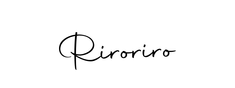 How to make Riroriro signature? Autography-DOLnW is a professional autograph style. Create handwritten signature for Riroriro name. Riroriro signature style 10 images and pictures png