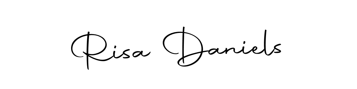 Autography-DOLnW is a professional signature style that is perfect for those who want to add a touch of class to their signature. It is also a great choice for those who want to make their signature more unique. Get Risa Daniels name to fancy signature for free. Risa Daniels signature style 10 images and pictures png