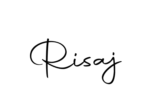 Design your own signature with our free online signature maker. With this signature software, you can create a handwritten (Autography-DOLnW) signature for name Risaj. Risaj signature style 10 images and pictures png