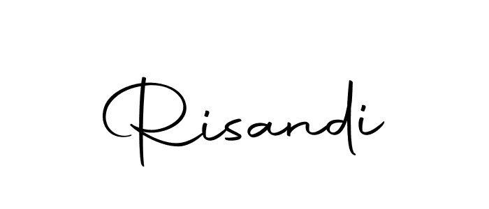 Design your own signature with our free online signature maker. With this signature software, you can create a handwritten (Autography-DOLnW) signature for name Risandi. Risandi signature style 10 images and pictures png