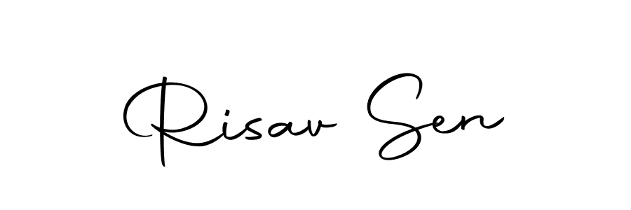 Create a beautiful signature design for name Risav Sen. With this signature (Autography-DOLnW) fonts, you can make a handwritten signature for free. Risav Sen signature style 10 images and pictures png