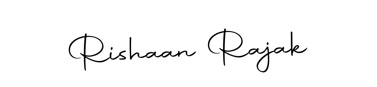 Use a signature maker to create a handwritten signature online. With this signature software, you can design (Autography-DOLnW) your own signature for name Rishaan Rajak. Rishaan Rajak signature style 10 images and pictures png