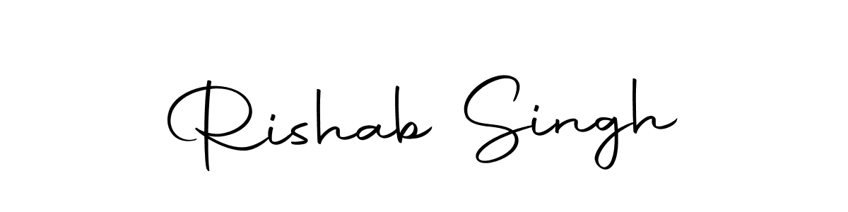 Create a beautiful signature design for name Rishab Singh. With this signature (Autography-DOLnW) fonts, you can make a handwritten signature for free. Rishab Singh signature style 10 images and pictures png