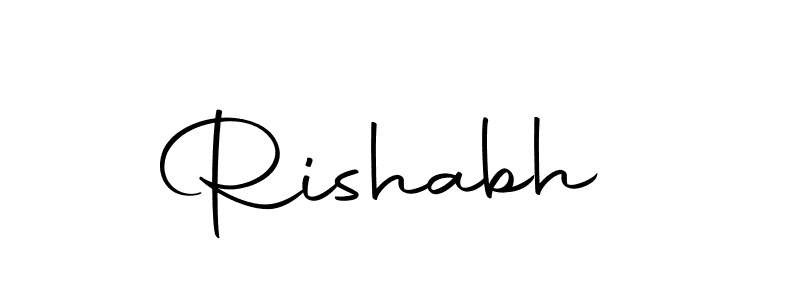 Create a beautiful signature design for name Rishabh . With this signature (Autography-DOLnW) fonts, you can make a handwritten signature for free. Rishabh  signature style 10 images and pictures png