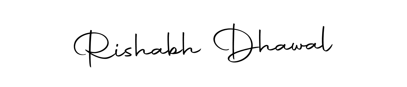 Rishabh Dhawal stylish signature style. Best Handwritten Sign (Autography-DOLnW) for my name. Handwritten Signature Collection Ideas for my name Rishabh Dhawal. Rishabh Dhawal signature style 10 images and pictures png