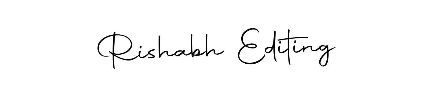 The best way (Autography-DOLnW) to make a short signature is to pick only two or three words in your name. The name Rishabh Editing include a total of six letters. For converting this name. Rishabh Editing signature style 10 images and pictures png