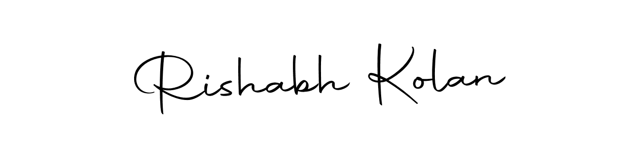 Here are the top 10 professional signature styles for the name Rishabh Kolan. These are the best autograph styles you can use for your name. Rishabh Kolan signature style 10 images and pictures png