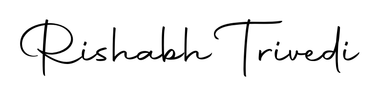 Rishabh Trivedi stylish signature style. Best Handwritten Sign (Autography-DOLnW) for my name. Handwritten Signature Collection Ideas for my name Rishabh Trivedi. Rishabh Trivedi signature style 10 images and pictures png