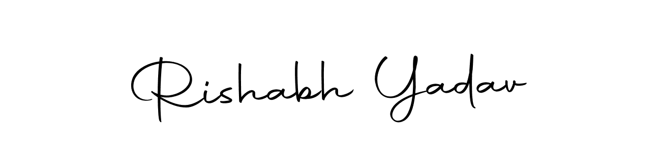 How to make Rishabh Yadav name signature. Use Autography-DOLnW style for creating short signs online. This is the latest handwritten sign. Rishabh Yadav signature style 10 images and pictures png