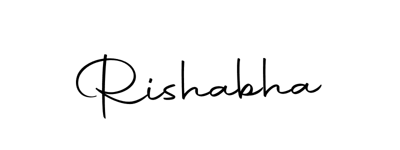 How to make Rishabha signature? Autography-DOLnW is a professional autograph style. Create handwritten signature for Rishabha name. Rishabha signature style 10 images and pictures png