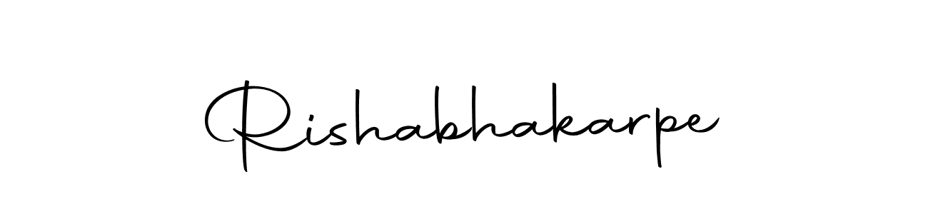 Similarly Autography-DOLnW is the best handwritten signature design. Signature creator online .You can use it as an online autograph creator for name Rishabhakarpe. Rishabhakarpe signature style 10 images and pictures png