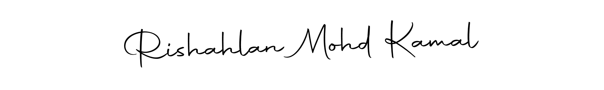 Autography-DOLnW is a professional signature style that is perfect for those who want to add a touch of class to their signature. It is also a great choice for those who want to make their signature more unique. Get Rishahlan Mohd Kamal name to fancy signature for free. Rishahlan Mohd Kamal signature style 10 images and pictures png