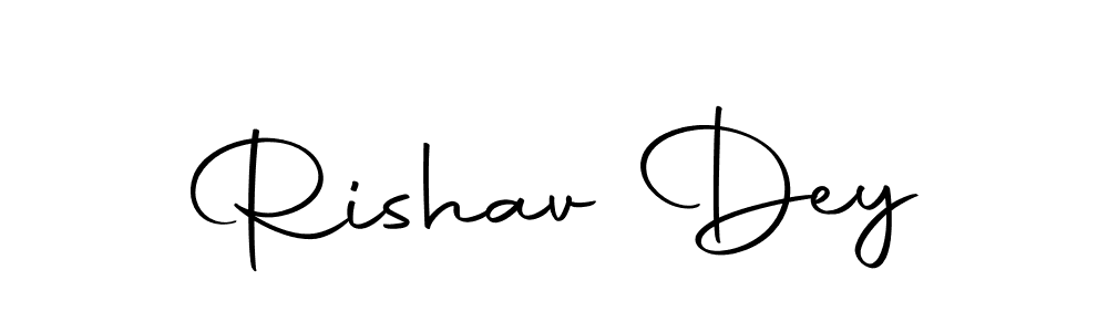 Create a beautiful signature design for name Rishav Dey. With this signature (Autography-DOLnW) fonts, you can make a handwritten signature for free. Rishav Dey signature style 10 images and pictures png