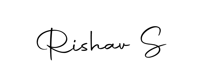 Here are the top 10 professional signature styles for the name Rishav S. These are the best autograph styles you can use for your name. Rishav S signature style 10 images and pictures png