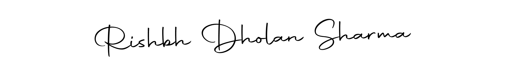 How to make Rishbh Dholan Sharma signature? Autography-DOLnW is a professional autograph style. Create handwritten signature for Rishbh Dholan Sharma name. Rishbh Dholan Sharma signature style 10 images and pictures png
