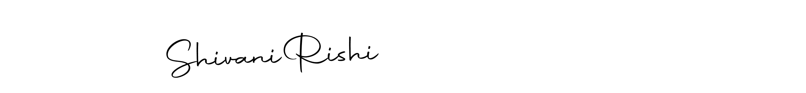 How to make Rishi              Shivani name signature. Use Autography-DOLnW style for creating short signs online. This is the latest handwritten sign. Rishi              Shivani signature style 10 images and pictures png