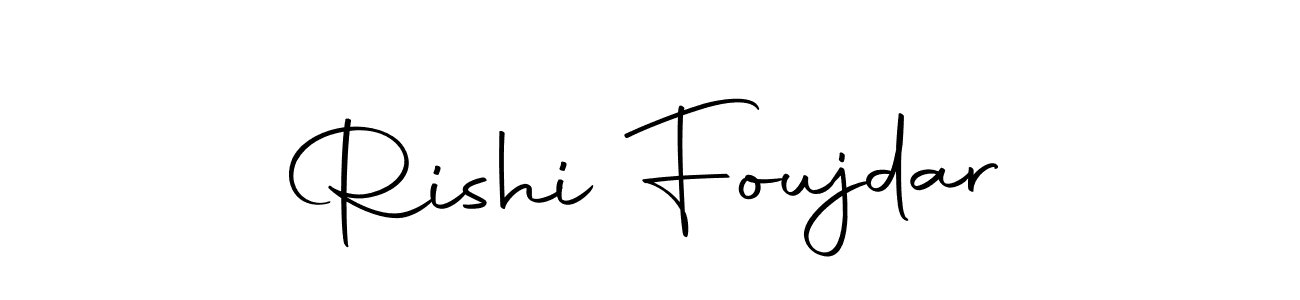 How to make Rishi Foujdar name signature. Use Autography-DOLnW style for creating short signs online. This is the latest handwritten sign. Rishi Foujdar signature style 10 images and pictures png