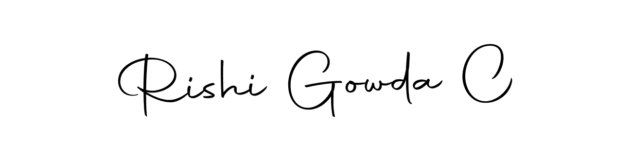 Design your own signature with our free online signature maker. With this signature software, you can create a handwritten (Autography-DOLnW) signature for name Rishi Gowda C. Rishi Gowda C signature style 10 images and pictures png