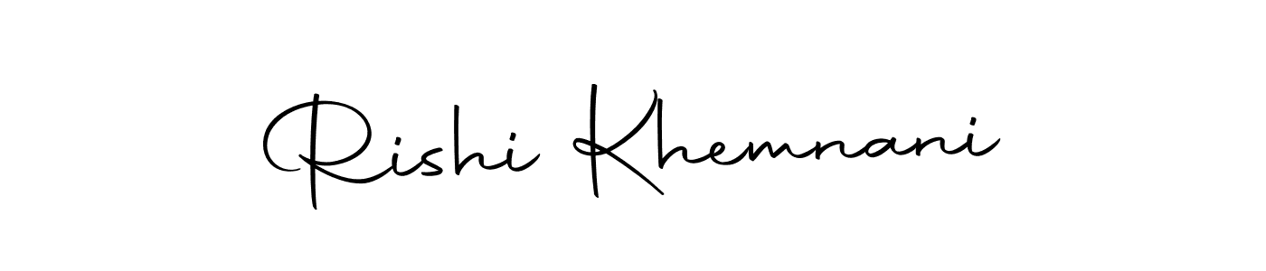 Create a beautiful signature design for name Rishi Khemnani. With this signature (Autography-DOLnW) fonts, you can make a handwritten signature for free. Rishi Khemnani signature style 10 images and pictures png