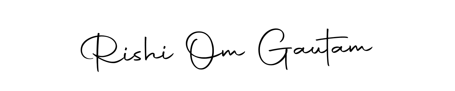 Rishi Om Gautam stylish signature style. Best Handwritten Sign (Autography-DOLnW) for my name. Handwritten Signature Collection Ideas for my name Rishi Om Gautam. Rishi Om Gautam signature style 10 images and pictures png