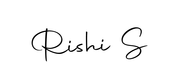 How to make Rishi S name signature. Use Autography-DOLnW style for creating short signs online. This is the latest handwritten sign. Rishi S signature style 10 images and pictures png