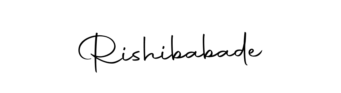 Create a beautiful signature design for name Rishibabade. With this signature (Autography-DOLnW) fonts, you can make a handwritten signature for free. Rishibabade signature style 10 images and pictures png