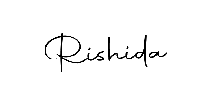 Create a beautiful signature design for name Rishida. With this signature (Autography-DOLnW) fonts, you can make a handwritten signature for free. Rishida signature style 10 images and pictures png