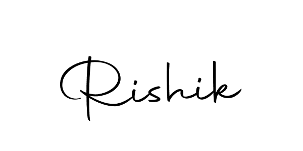 Make a beautiful signature design for name Rishik. With this signature (Autography-DOLnW) style, you can create a handwritten signature for free. Rishik signature style 10 images and pictures png