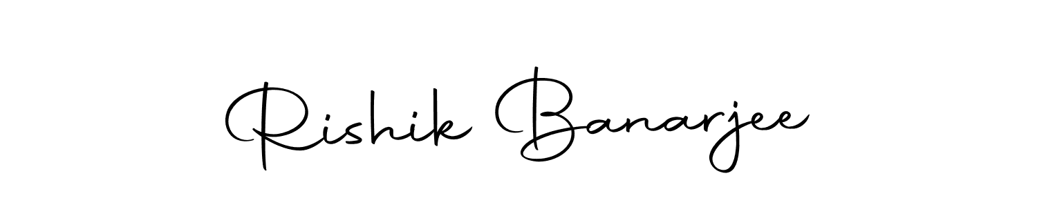 Autography-DOLnW is a professional signature style that is perfect for those who want to add a touch of class to their signature. It is also a great choice for those who want to make their signature more unique. Get Rishik Banarjee name to fancy signature for free. Rishik Banarjee signature style 10 images and pictures png