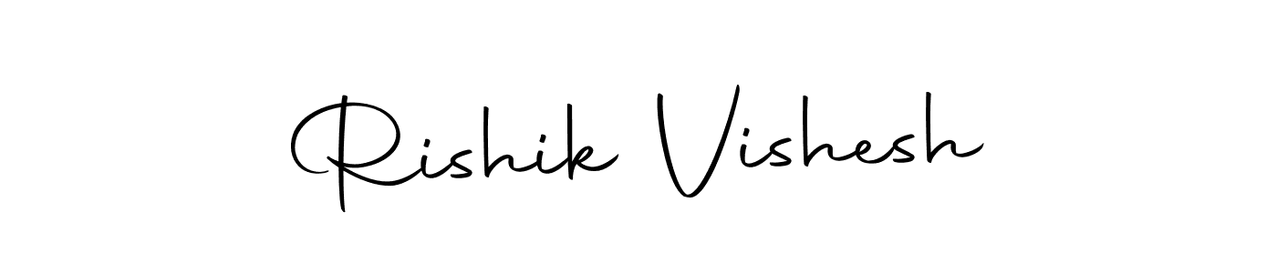 The best way (Autography-DOLnW) to make a short signature is to pick only two or three words in your name. The name Rishik Vishesh include a total of six letters. For converting this name. Rishik Vishesh signature style 10 images and pictures png