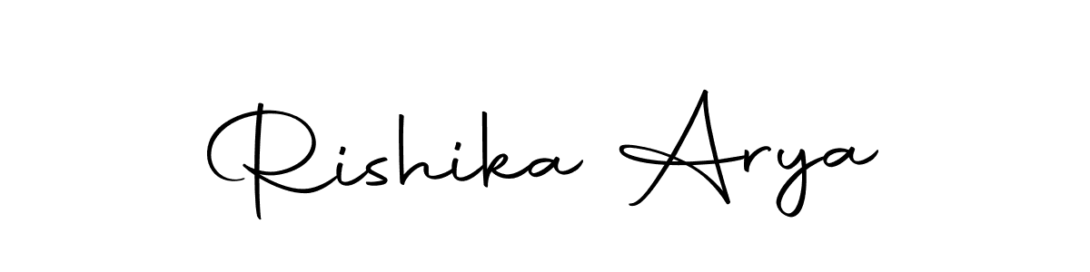 Make a beautiful signature design for name Rishika Arya. With this signature (Autography-DOLnW) style, you can create a handwritten signature for free. Rishika Arya signature style 10 images and pictures png