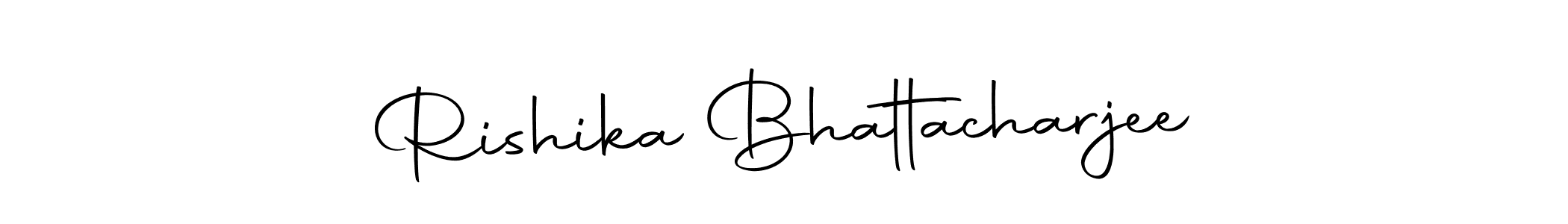 Create a beautiful signature design for name Rishika Bhattacharjee. With this signature (Autography-DOLnW) fonts, you can make a handwritten signature for free. Rishika Bhattacharjee signature style 10 images and pictures png