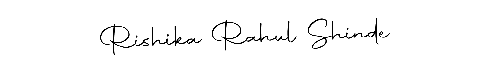 You should practise on your own different ways (Autography-DOLnW) to write your name (Rishika Rahul Shinde) in signature. don't let someone else do it for you. Rishika Rahul Shinde signature style 10 images and pictures png