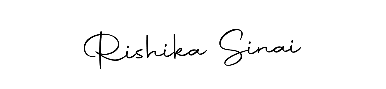 How to make Rishika Sinai name signature. Use Autography-DOLnW style for creating short signs online. This is the latest handwritten sign. Rishika Sinai signature style 10 images and pictures png