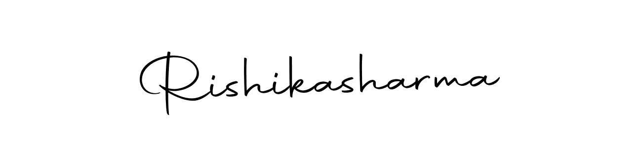 Create a beautiful signature design for name Rishikasharma. With this signature (Autography-DOLnW) fonts, you can make a handwritten signature for free. Rishikasharma signature style 10 images and pictures png