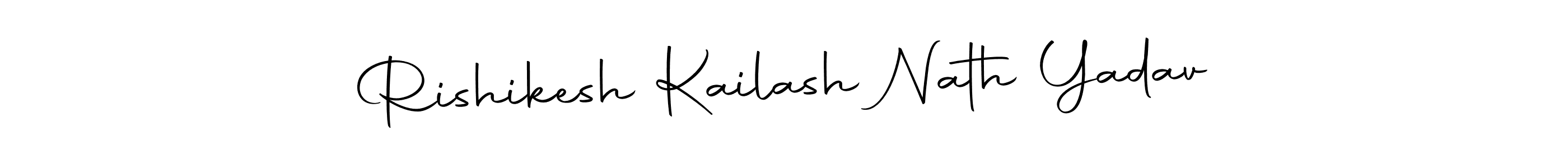 Create a beautiful signature design for name Rishikesh Kailash Nath Yadav. With this signature (Autography-DOLnW) fonts, you can make a handwritten signature for free. Rishikesh Kailash Nath Yadav signature style 10 images and pictures png