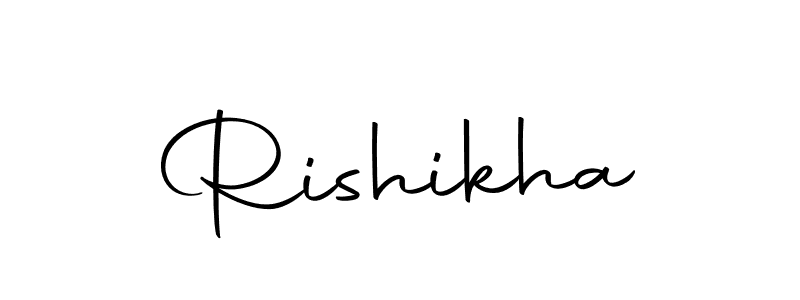 Rishikha stylish signature style. Best Handwritten Sign (Autography-DOLnW) for my name. Handwritten Signature Collection Ideas for my name Rishikha. Rishikha signature style 10 images and pictures png