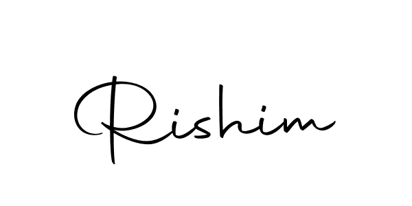 if you are searching for the best signature style for your name Rishim. so please give up your signature search. here we have designed multiple signature styles  using Autography-DOLnW. Rishim signature style 10 images and pictures png